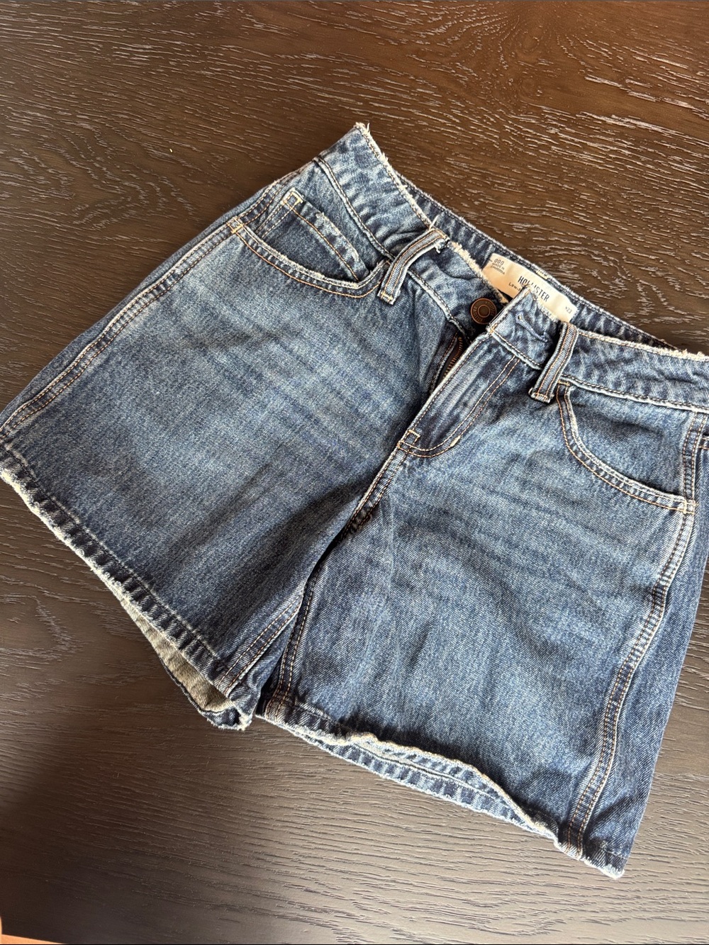 Hollister Classic Medium Wash Denim Jean Shorts